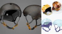 328+ Skateboard Helmet PSD Mockup Back View Versatile Photoshop File