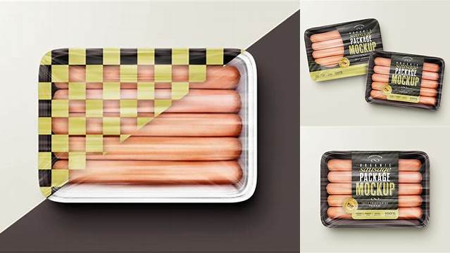 3280+ Vacuum Package of Sausages PSD Mockup Free Graphic Mockup PSD