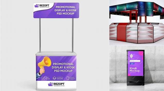 3282+ Kiosk Mockup Psd Free Creative PSD Resources