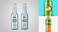 3288+ Clear Bottle With Soft Drink PSD Mockup Advanced Editable Template Free