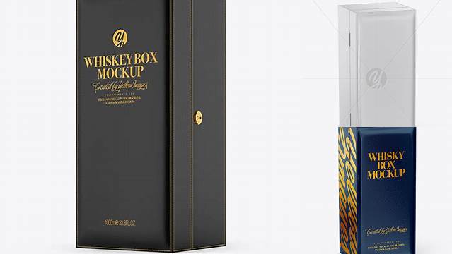 3290+ Whiskey Box Mockup Smart PNG Image