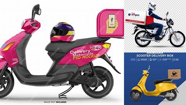 3294+ Delivery Motorcycle Mockup Free Photoshop Freebie