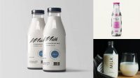 3294+ Glass Milk Bottle with a Tag PSD Mockup Free Professional PSD Download