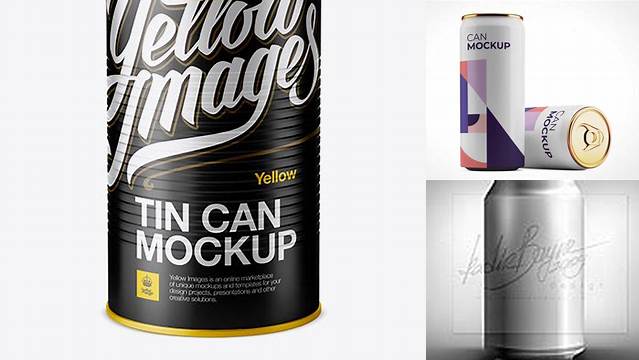 3298+ 4L Metallic Can PSD Mockup Photoshop Resource Free