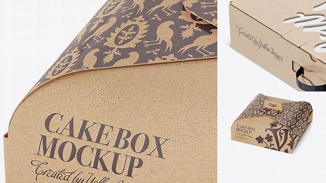 3301+ Carton Box PSD Mockup Halfside View High-Angle Shot Elegant and Stylish Free PSD