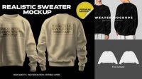 3301+ Knit Sweater Mockup Free PSD Free Download