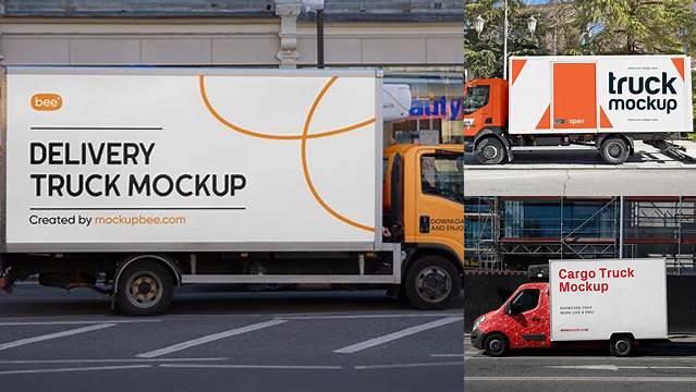 3307+ Truck Mockup Free Best Free Mockup PSD