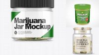 3308+ Cannabis Jar Mockup High-Resolution Graphic