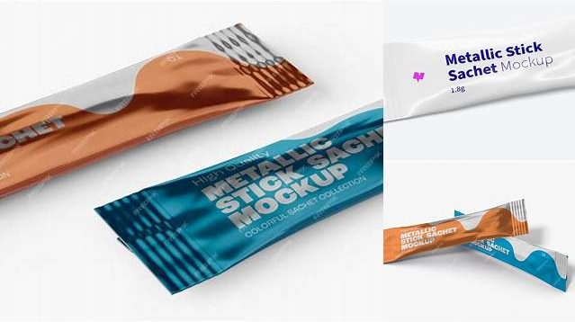 3314+ Metallic Stick Sachet PSD Mockup Premium Free Graphic Resource