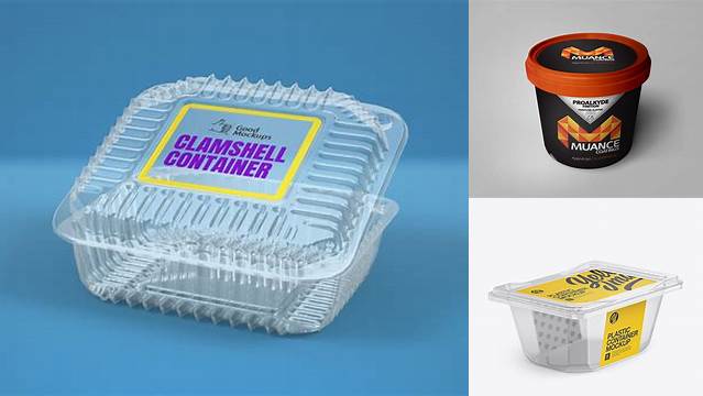 3314+ Plastic Container with Transparent Cap PSD Mockup Half Side View Free Professional PSD Download