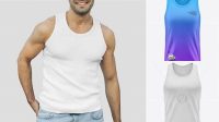 3317+ Men's Tank Top Mockup Free Smart PNG Image