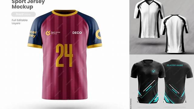 3318+ Sport Jersey Mockup Versatile PSD Mockup File