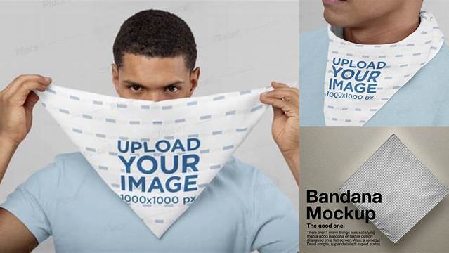 3319+ Bandana Mockup Creative Design Mockup