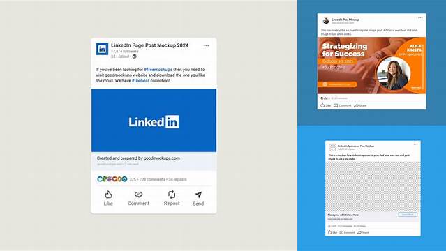 3322+ Linkedin Post Mockup Free Include TIFF