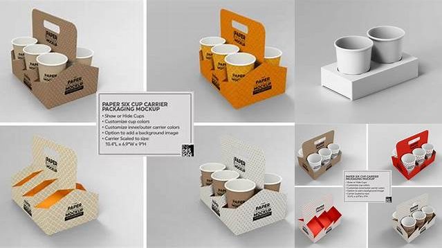 3326+ Paper Cup Carrier PSD Mockup Fully Layered PSD Freebie