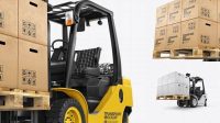 3329+ Forklift PSD Mockup Half Side View Hero Shot Download Free Premium Design PSD