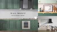 3329+ Kitchen Wall Mockup Free Include TIFF