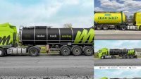 3329+ Tank Truck Mockup Free Creative High-Resolution PSD Freebie