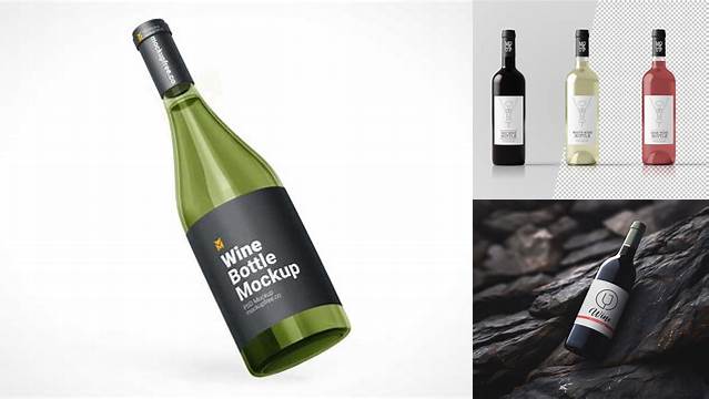 3334+ Glossy Ceramic Wine Bottle PSD Mockup Download Customizable PSD