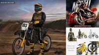 3339+ Mockup Motocross PSD Download