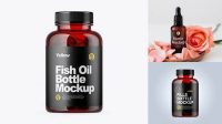 334+ Clear Bottle with Fish Oil PSD Mockup Download Free Editable PSD Template