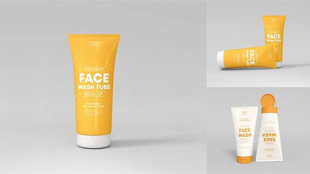 334+ Face Wash Tube Mockup Free Download Free Mockup PSD