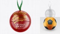 334+ Matte Gift Ball PSD Mockup Smart PNG Image