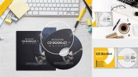 3343+ Cd Booklet Mockup Professional PSD Mockup