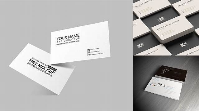 3344+ 2 Paper Pieces And 2 Business Cards PSD Mockup Free Downloadable Graphic Resource