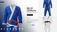 3346+ Mockup Kimono Jiu Jitsu Free Free PSD