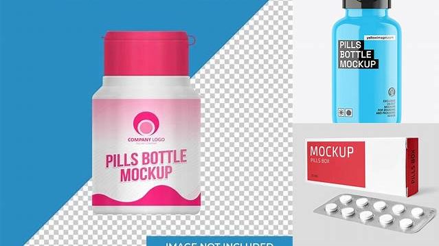 3348+ Glossy Pills Bottle with Box PSD Mockup Creative PSD Resources