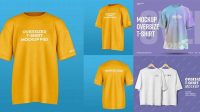 3351+ Oversize T Shirt Mockup Smart Layer PSD