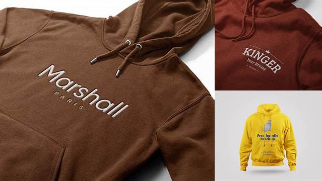 3357+ Embroidered Hoodie Mockup Free Design Resource