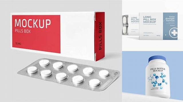 3360+ Matte Pills Box PSD Mockup Custom Graphic Resource Free Download