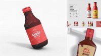 3364+ 270g BBQ Sauce Bottle PSD Mockup Elegant PSD Mockup