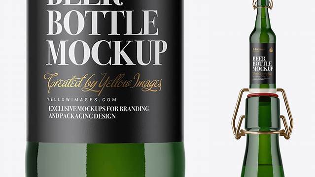 3378+ Green Glass Beugel Bottle PSD Mockup Free Design Resource