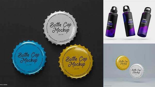 338+ Metallic Bottle With Wooden Cap PSD Mockup Creative Free PSD Graphic Design