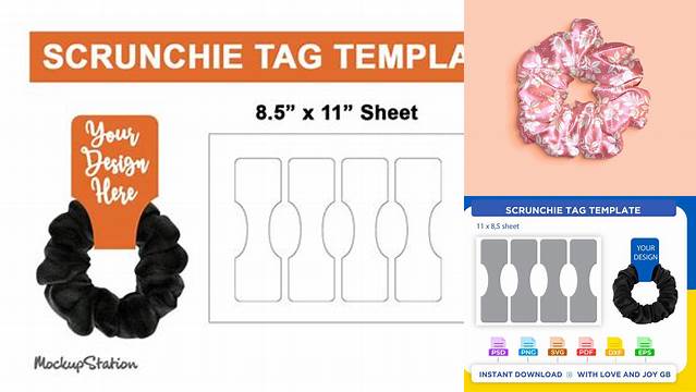 3380+ Scrunchie Tag Template Free PSD File for Designers