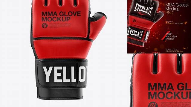 3381+ MMA Glove PSD Mockup Front View Free Professional PSD Download