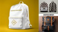 3382+ Backpack PSD Mockup Back View Download Free PSD