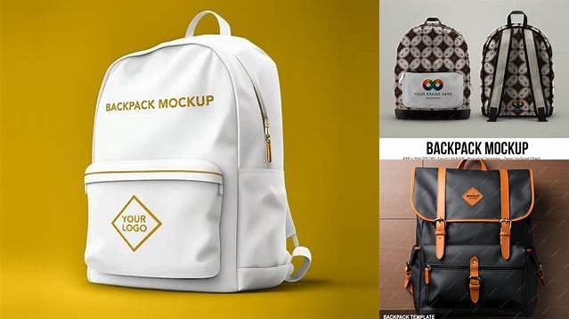 3382+ Backpack PSD Mockup Back View Download Free PSD