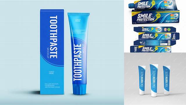 3382+ Toothpaste Box Mockup Free Easy Editable