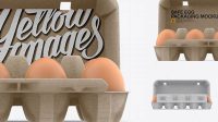 3386+ Open Kraft Egg Container Front View Customizable Design Files