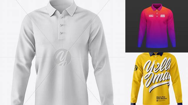 3387+ Long Sleeve Polo Mockup Free Premium Quality Freebie