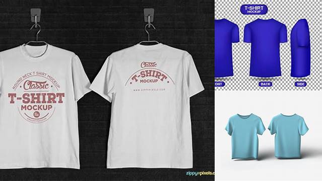 3388+ T Shirt Front And Back Mockup Include TIFF