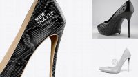 339+ Stiletto Shoe PSD Mockup Side View High-Resolution PSD Download