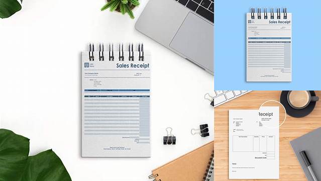 3390+ Receipt Book Mockup Best for Showcase