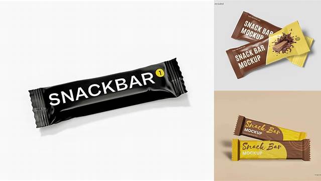 3390+ Snack Bar PSD Mockup Front View Unique High-Resolution Photoshop Mockup