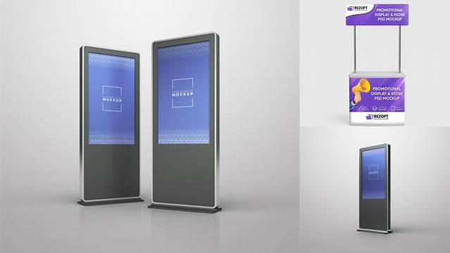 3392+ Kiosk Mockup Psd Smart Layer PSD