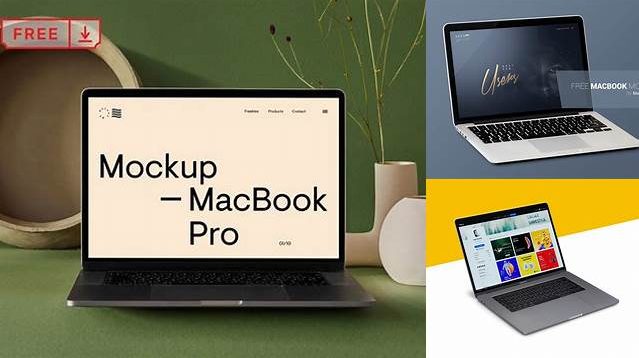 3393+ Macbook PSD Mockup Half Side View Advanced Photoshop Design Free